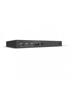 Lindy 32810 Switch KVM HDMI 4K60, USB 2.0 & Audio, 4 Porte