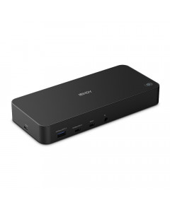 Lindy 43366 DST-Pro Universal, Docking Station Hybrid USB Tipo C e Tipo A per laptop con Supporto 3x 4K (DP, HDMI)