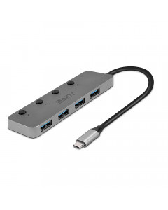 Lindy 43383 Hub USB 3.2 Gen 1 Tipo C, 4 Porte
