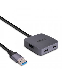 Lindy 43388 Hub USB 3.0 da 5 m, 4 porte