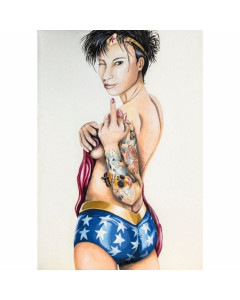 NerdArt quadro Wonder punk woman