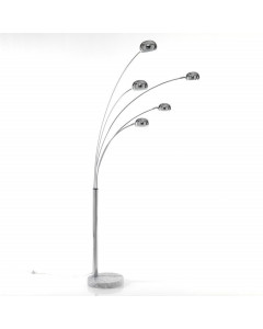 Tomasucci lampada da terra  "fist cromo"