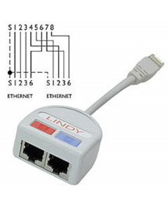 Lindy 34002 Port Doubler UTP, 2 x Ethernet
