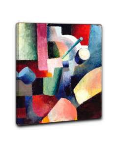 Niik quadro composizione colorata di forme di august macke