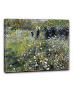 Niik quadro donna con parasole in giardino di auguste renoir