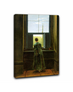 Niik quadro donna alla finestra di caspar david friedrich