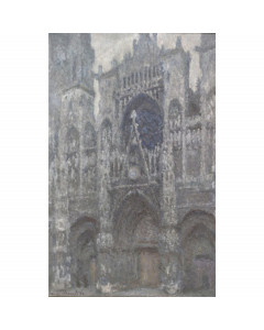 Niik quadro cattedrale di rouen con il cielo grigio di claude monet