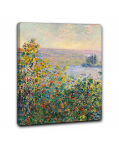 Niik quadro aiuole fiorite a vetheuil di claude monet