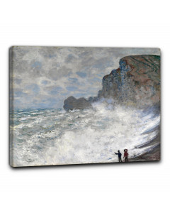 Niik quadro mare tempestoso a etrat di claude monet