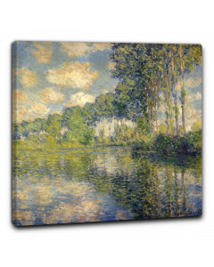 Niik quadro pioppi sul fiume epte di claude monet