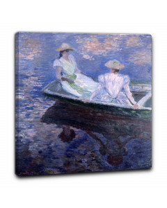 Niik quadro sulla barca di claude monet