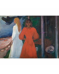 Niik quadro rosso e bianco di edvard munch