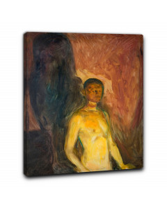 Niik quadro autoritratto all'inferno di edvard munch