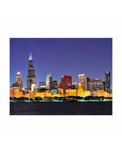 Artgeist Carta da parati Vita notturna a Chicago