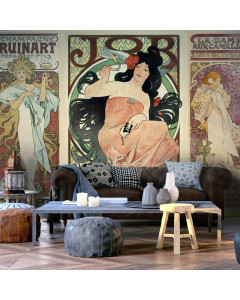 Artgeist Carta da parati Alphonse Mucha. Women's