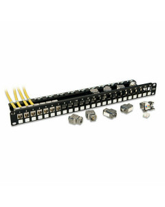 Lindy 25894 Patch Panel modulare 24 Porte Cat6A 10Gigabit STP