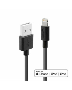 Lindy 31321 Cavo USB Tipo A a Lightning nero, 2m