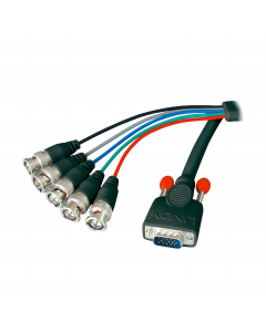 Lindy 31562 Cavo SVGA 15 poli HD M a 5 x BNC, 1.8m