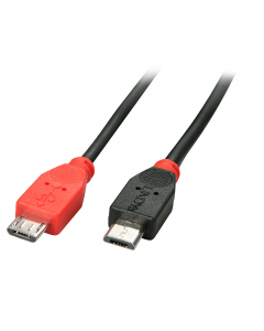 Lindy 31759 Cavo USB 2.0 Micro-B a Micro-B OTG, 1m