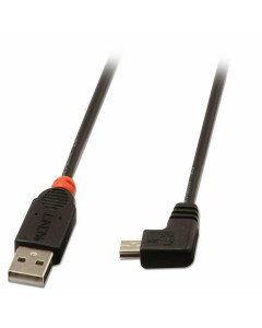 Lindy 31971 Cavo USB 2.0 Tipo A/mini-B ad angolo 1m