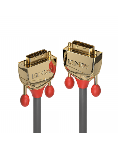 Lindy 36201 Cavo DVI-D Dual Link Gold Line, 1m