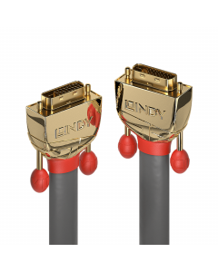 Lindy 36207 Cavo DVI-D Dual Link Gold Line, 15m