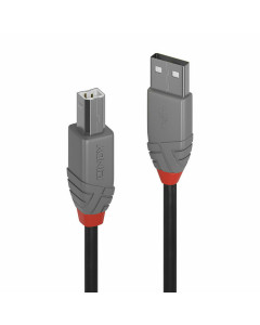 Lindy 36670 Cavo USB 2.0 Tipo A a B Anthra Line, 0.2m