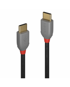 Lindy 36870 Cavo USB 2.0 Tipo C 3A Anthra Line, 0.5m