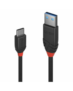 Lindy 36914 Cavo USB 3.1 Tipo C a A Black Line, 0.15m
