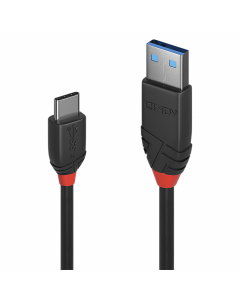 Lindy 36915 Cavo USB 3.1 Tipo C a A 3A Black Line, 0.5m