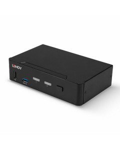 Lindy 39312 Switch KVM DisplayPort 1.4, USB 3.0 & Audio, 2 Porte