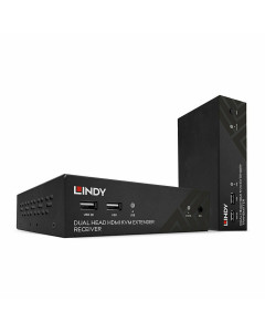 Lindy 39374 Extender HDBaseT Cat.6 KVM HDMI Dual Head, USB, IR & RS-232, 100m