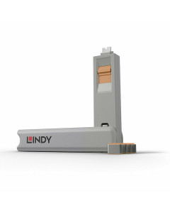 Lindy 40428 Chiave con 4 blocca porte, arancio