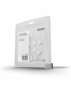 Lindy 40439 Blocca porte USB Tipo C (senza chiave), 10 pezzi, bianco