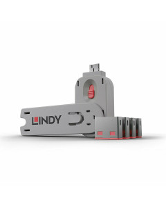 Lindy 40450 Serrature per porte USB Rosa