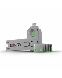 Lindy 40451 Serrature per porte USB Verdi