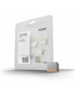 Lindy 40463 Serrature addizionali per porte USB Arancione
