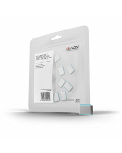 Lindy 40466 Blocca porte USB Tipo C (senza chiave) – 10 pezzi, blu
