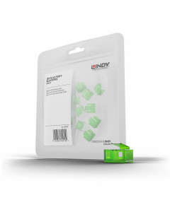 Lindy 40473 Blocca Porte RJ45 Verde, 20 Pezzi