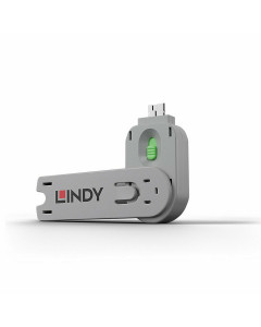 Lindy 40621 Chiave per Blocca Porte USB Tipo A, Verde