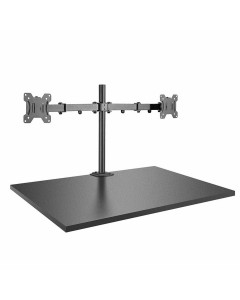 Lindy 40658 Supporto per due schermi con palo e morsetto da tavolo