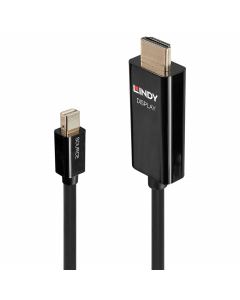 Lindy 40912 Cavo Mini DisplayPort a HDMI Attivo, 2m