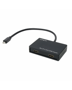 Lindy 41732 Hub MST Mini DisplayPort a HDMI 2.0 18G, 2 Porte