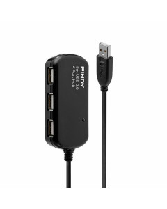 Lindy 42781 Prolunga Attiva USB 2.0 con Hub Pro, 8m