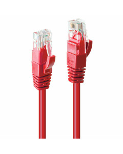 Lindy 48036 Cavo di Rete Cat.6 U/UTP Rosso, 7.5m