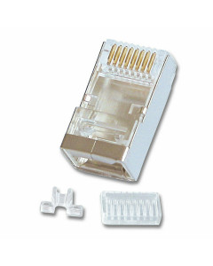 Lindy 62435 Connettori RJ-45 Maschio STP Cat.6, 10 pezzi