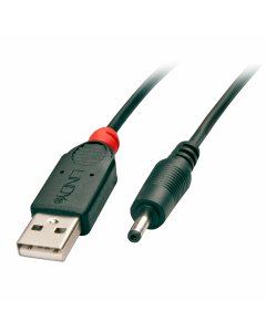 Lindy 70266 Cavo USB Maschio a DC 1.35 / 3.5mm, 1.5m