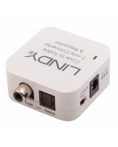 Lindy 70411 Converter TosLink (Ottico) e Coassiale bidirezionale