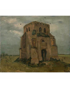 Niik quadro la torre della vecchia chiesa di neunen di vincent van gogh