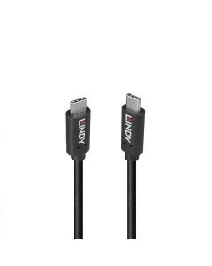 Lindy 36976 Cavo USB 3.2 tipo C, 20Gbit/s, PD 100W, 1m